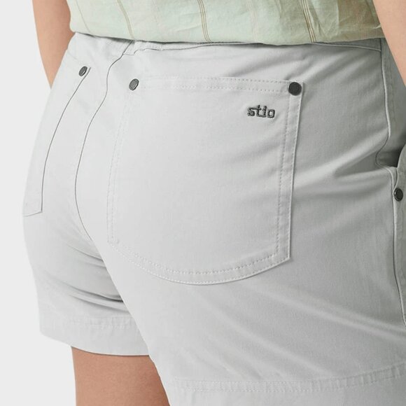 NWT Stio Rivet Twill Gray Hiking Shorts 5" Inseam - Picture 2 of 7